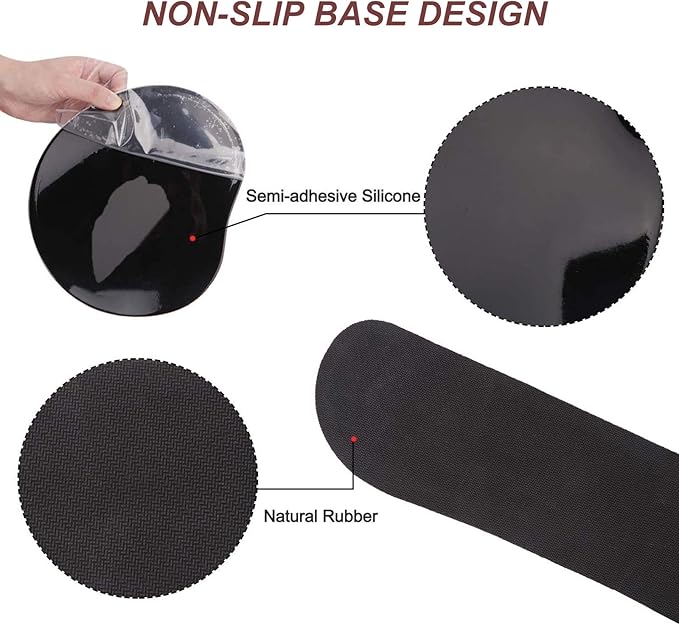 ArtSo Upgraded Wrist Rest Support for Mouse Pad & Keyboard, Ergonomic Gel Mousepad Non-Slip Rubber Base Home,Office Pain Relief, Easy Typing Cushion with Neoprene Cloth, Soft Memory Foam, Cute Sloth