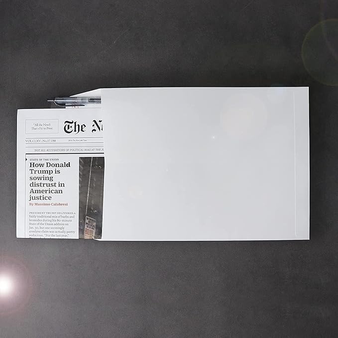 120 PCS 6x9 inches Security Catalog Envelopes Printable Self Seal Envelopes, Anti Tear White Envelopes for Invitation Cards, Pictures, Photos, Documents