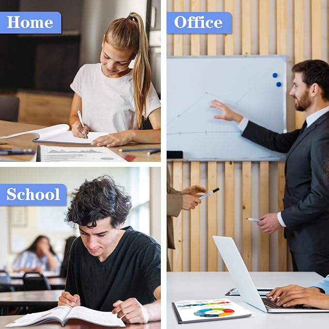 50 Pack Report Covers with Sliding Bar, Clear Report Covers for A4 and Letter Size Paper, Presentation Folders Resume Document Covers for School Office, Black