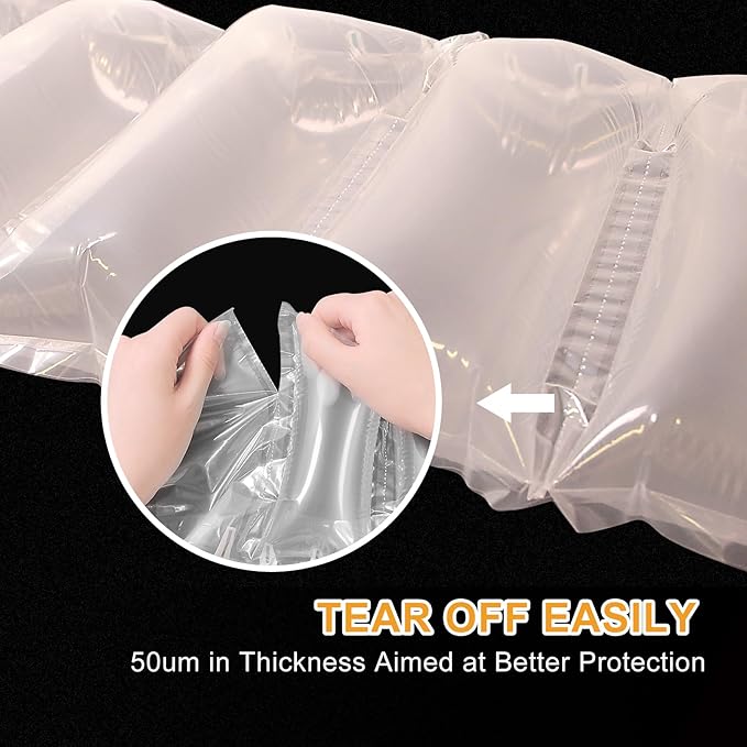 Air Pillows for Shipping with Pump Packaging Air Bags 400 Count Inflatable Shipping Supplies Box Filler Packing Materials Alternative to Packing Peanuts, Purse Stuffers for Shape 3.54" x 7.87"