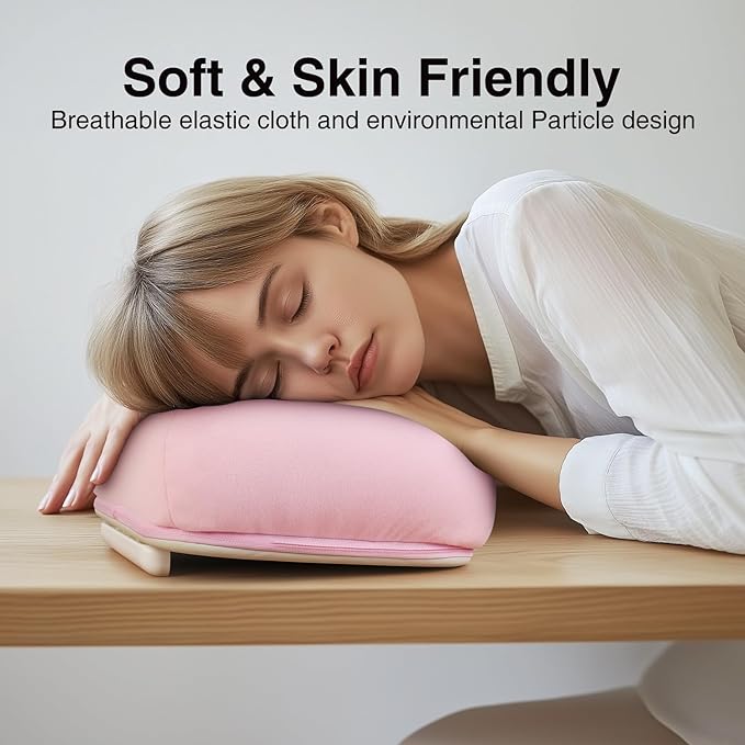 elitehood Book Stand, Comfortable Book Stand with Pillow Pad for Hand Free Reading in Bed, Bed Book Lap Holder - Minimize Neck Strain & Perfect Idea for Book Lovers in Dorm Room or Anywhere, Pink