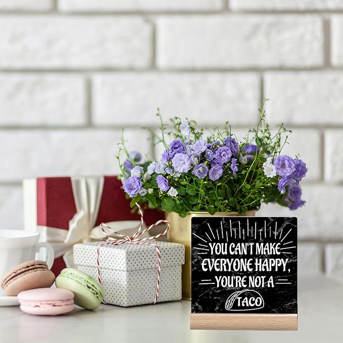 Funny Office Desk Decor Signs For Women Home Kitchen You Are Not A Taco Sign Cute Office Decorations For Work Women Fun Leadership Gifts Funny Desk Accessories For Work Therapist Office Decor