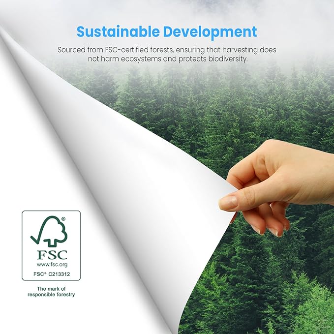 Comix Lined Sticky Easel Pad, 25 x 30 Inches Flip Chart Paper for Teachers, Large Self Stick Easel Paper, 30 Sheets/Pad, 10 Pads/Pack