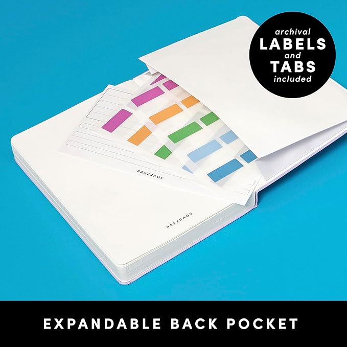 PAPERAGE Lined Journal Notebook, (Marigold), 252 Pages, Medium 5.6 in x 8 in - 100 GSM Thick Paper – Hardcover Journaling Notebook for Work, School & Note Taking