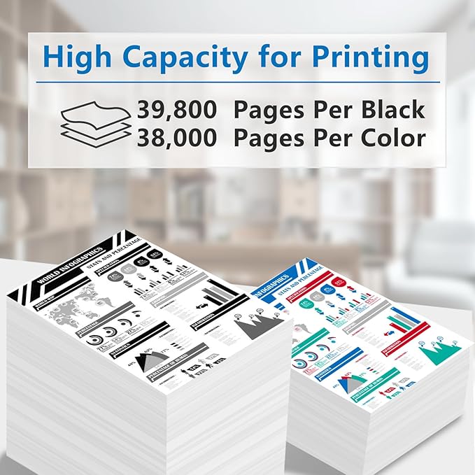 T-FC220U TFC220U Toner Cartridge Replacement for Toshiba T-FC220UK T-FC220UC T-FC220UY T-FC220UM Toner Use for Toshiba E-Studio 2020AC 2520AC Printer (4-Pack)