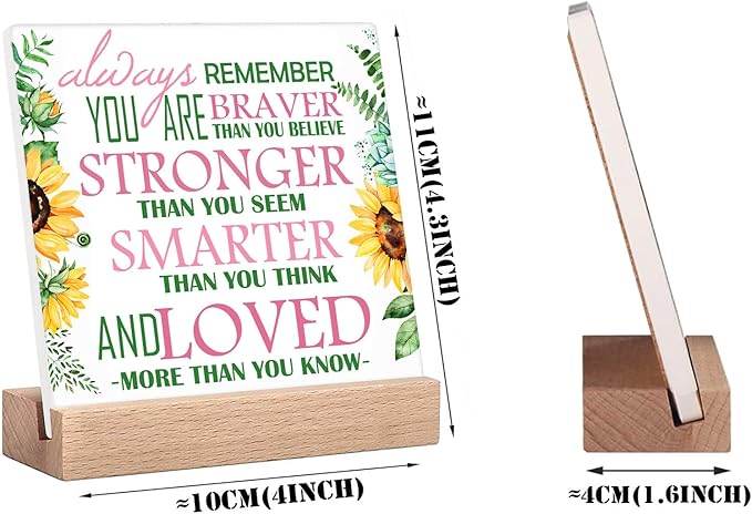 Inspirational Gifts For Women Office Desk Decor Motivational Quotes Signs You Are Loved Sign Positive Quote Plaque Encouragement Gifts For Women Work New Job Inspiration Gift For Friend