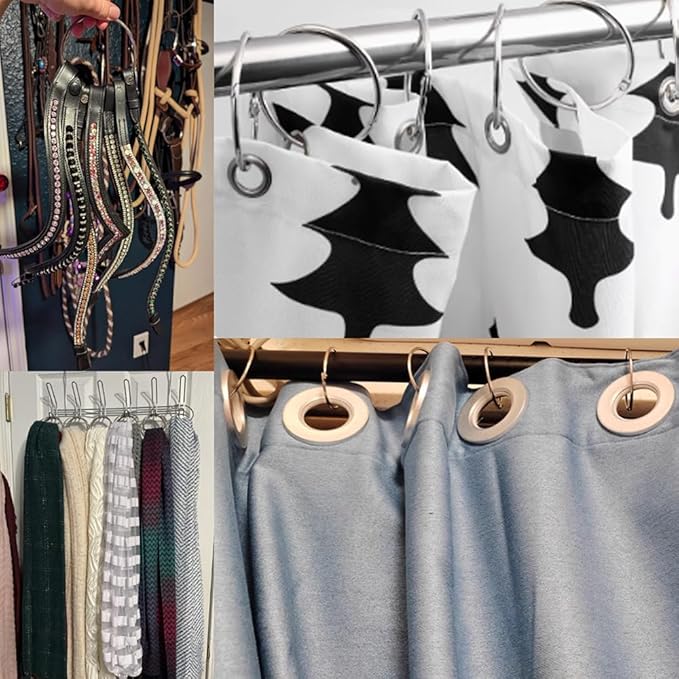 4 Inch Binder Rings Large Book Ring Metal Clips for Index Cards 10 Pack