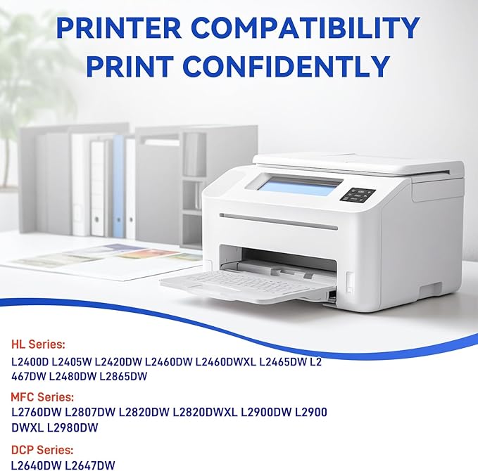 TN830 TN830XL 830XL Toner Cartridge for HL-L2460DW Toner High Yield Replacement for Brother TN-830 TN830 XL TN-830XL use with HL-L2460DW DCP-L2640DW HL-L2405W MFC-L2820DW HL-L2480DW Printer (2 Black)