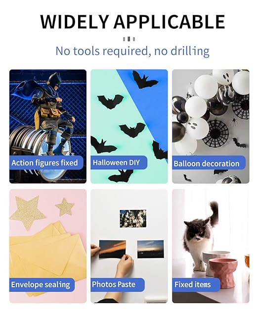 160 Pcs Pro Removable Gel Glue Putty with Pull Tab for Museum Action Figures, Clear Earthquake Adhesive Dots, Sticky Tack for Wall Hanging, 0.31x 0.51 Wax Mounting Putty