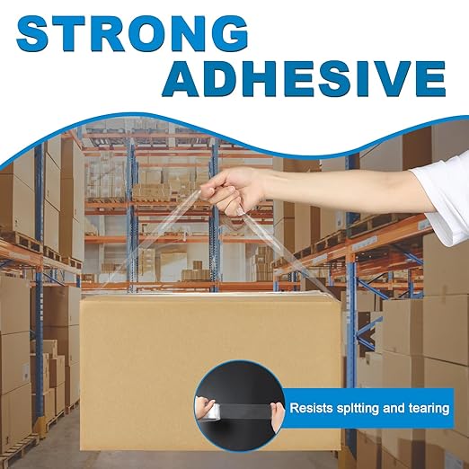 TSHAY Packing Tape, 24 Pack Heavy Duty Shipping and Moving Packing Tape, Clear, Packing and Moving Supplies, 2.0 inch Wide, 65 Yards Per Roll, Total 1560 Yards