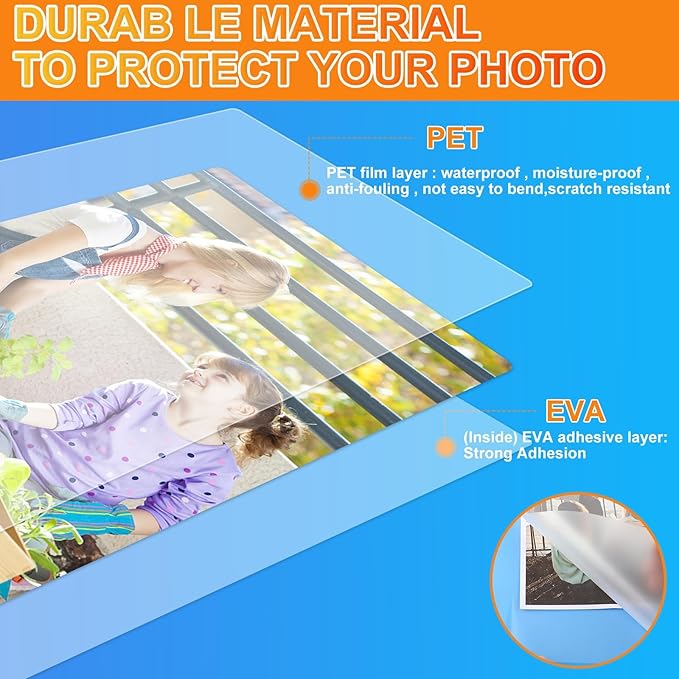 CAREGY Thermal Laminating Pouches, Holds 8.5 x 11 Inch Sheets,1200 Pack Laminating Sheets, 3 Mil, 9 x 11.5 Inches Lamination Sheet Paper for Laminator, Clear, Letter Size, Office and School Supplies