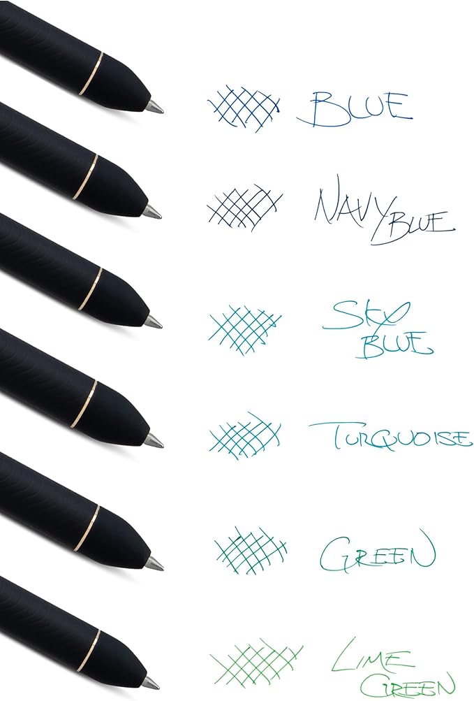 Pentel EnerGel Kuro Shades of Peace, Retractable Liquid Gel Pen, Assorted Ink Colors, Pack of 6 (BL437PEAPF6)