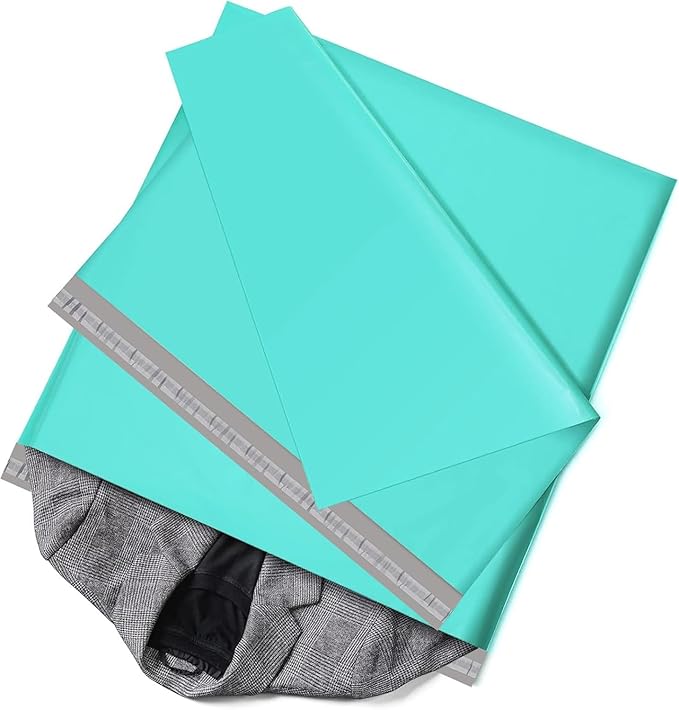 Metronic Poly Mailers 24x24 300Pcs Large Shipping Bags for Clothes Plastic Mailers Strong Self Seal Adhesive Shipping Envelopes for Small Business Tear-resistant Mailer Bags Mailing Envelopes in Teal