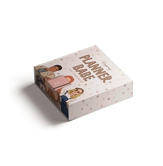 Rongrong Planner Babe PET + Washi Tape Box Set – for The Girl Who Plans in Style! Fun, Chic Decorative Tapes for Journals, Planners, Hobonichi & Scrapbooking Magic