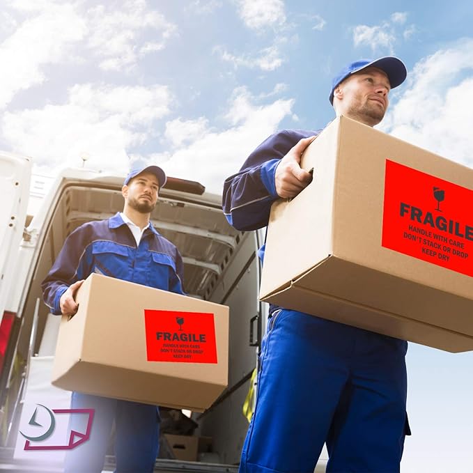 NextDayLabels - 8-1/2 x 11 Neon Color High Light Fluorescent Labels for Laser & Inkjet Printer (RED Fluorescent, 8.5" x 11" - 1 Per Page | 100 Labels)