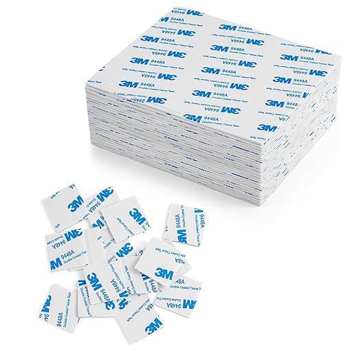 300Pcs Double Sided Foam Tape, Square Super-Sticky 3m Double Sided Adhesive Pads for Crafts, Self-Adhesive Double Sided Mounting Tape for House Wall Decor - Double Sided Sticky Tape, 27 x 27 x 2mm