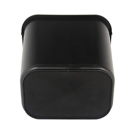 Amazon Basics Trash Can, Rectangular Commercial Office Wastebasket, 10 Gallon (Pack Of 1), Black (Previously AmazonCommercial brand)