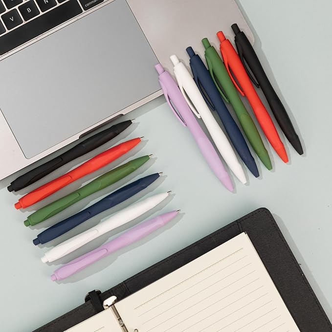 BallPoint Pens, 30 Pack (BLACK Ink),Bulk Pens, Red Barrel,Click Pens for Office Home and School, Retractable Ballpoint Pens, Medium Point, 1.00MM (Red)