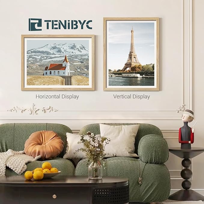 18x24 Poster Frame 4 Pack, Natural Solid Wood Picture Frame, Elegant Wood Grain, Wall Hanging