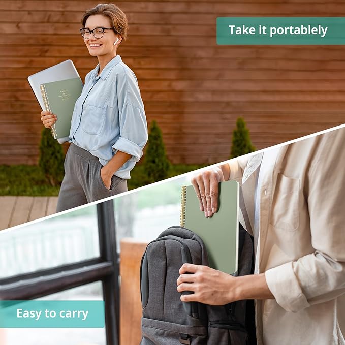 Taja 48 Pack of Meeting Notebook for Work Organization - Work notebook with action items, Meeting Minutes Planner Notebook, Perfect Office Supplies for Men & Women - Multi