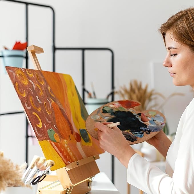 ESRICH Canvas Boards for Painting 32 Pack Art Supplies Paint Canvas 3x5, 4x6, 5x7, 8x10, 9x12, 11x14 Blank Large Canvases for Painting-Cotton Primed Canvas Panels for Acrylic, Oil, Gouache & Tempera.