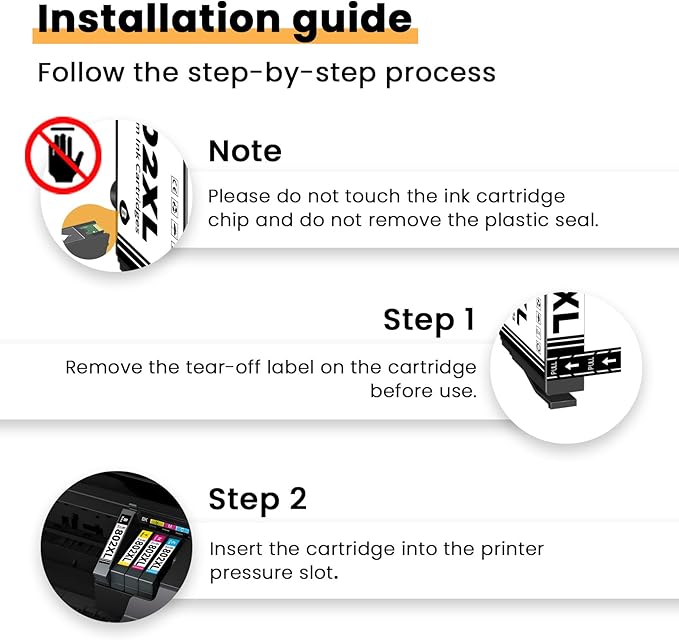 Remanufactured Ink Cartridge Replacement for Epson 702 Ink Cartridges 702XL 702 XL T702XL Compatible with Workforce Pro WF-3720 WF-3730 WF-3733 Printer(4 Pack)