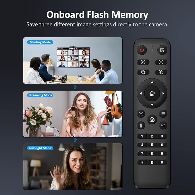 NexiGo Iris, 4K AI Webcam with 1/1.8" Sony_Sensor, Onboard Flash Memory, HDR, PiP, DSLR-Style Control, Auto Framing/Tracking with Flexible FOV, Noise-Canceling Mics, for Zoom/Teams/OBS and More