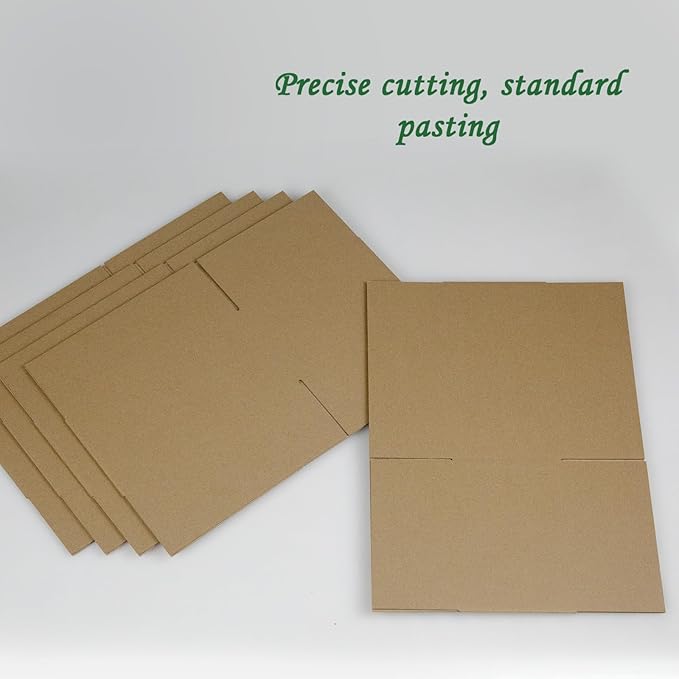 8x6x4 Inches Shipping Boxes Set of 40, Brown Corrugated Cardboard Box Literature Mailer for Packing Small Business