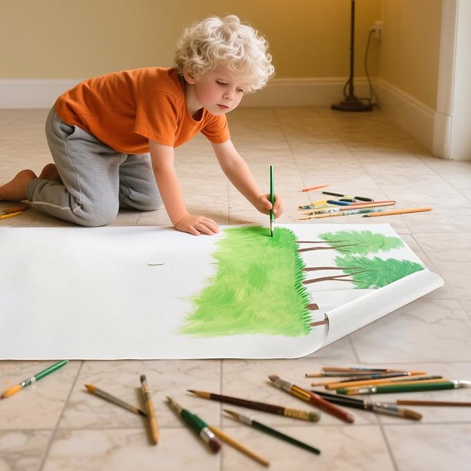 ZAVOOS 400 Sheets Packing Paper for Moving, 27'' x 17'' Large White Newsprint Paper Rolls, 12 Lb Goods Packaging Box Filler for Shipping, Wrapping, Protecting Fragile Items