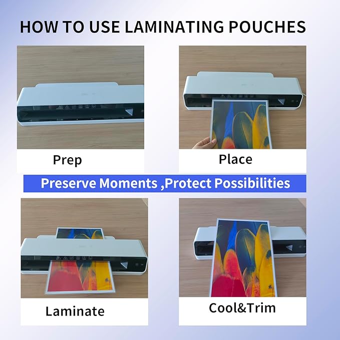 100 Pack 5Mil Legal Size Laminating Sheets 8.5"x14" (9x14.5) - Choise for Teachers and Officers-Thermal Pouches, Compatible with All Laminators for Documents/Cards/Photos