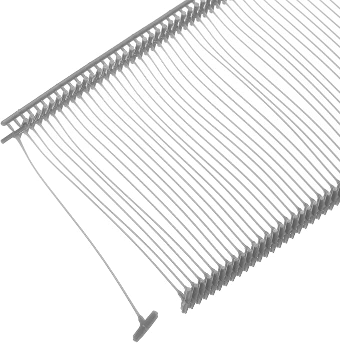 MECCANIXITY Standard Tagging Fasteners,Plastic Regular,Standard Label Gun Price Tagging Barbs for Garment Price Tag Label Tagging Barbs 50mm/2 Inch,Pack of 1000 Gray