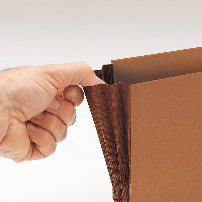 Smead Leather-Like Wallet, 15 x 10 Inches, 3.5-Inch Expansion, 10 per Box (71456)