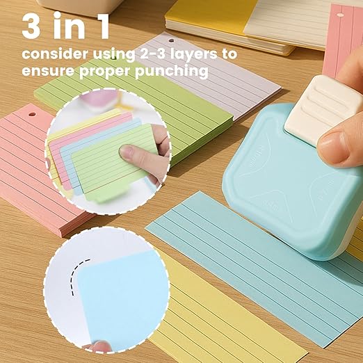 LOVEINUSA 3PCS 3-in-1 Punch Set (Rounder + Beauty Shape + Chamfer Edges), 3 Way Cutter for Scrapbooking, Photocards & DIY Paper Crafts, Works Great with Laminate, Precision Professional Cutting