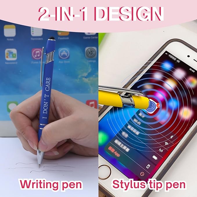 Personalized Custom Pens in Bulk – Engraved Black Ink Ballpoint Pens for Business Gifts, Customizable Writing Pens for Men and Women(Morandi)