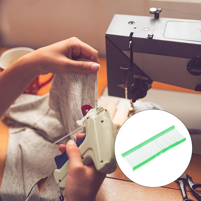 MECCANIXITY Standard Tagging Fasteners,Plastic Regular,Standard Label Gun Price Tagging Barbs for Garment Price Tag Label Tagging Barbs 25mm/1 Inch,Pack of 1000 Light Green