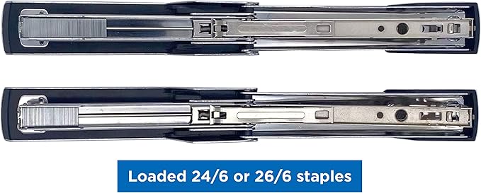 2 Pack Stapler,25 Sheet Capacity,Portable, Durable Metal Desktop Stapler for Home Office Supplies, Classroom or Desktop Accessories-6.70x1.38x2.36 inches