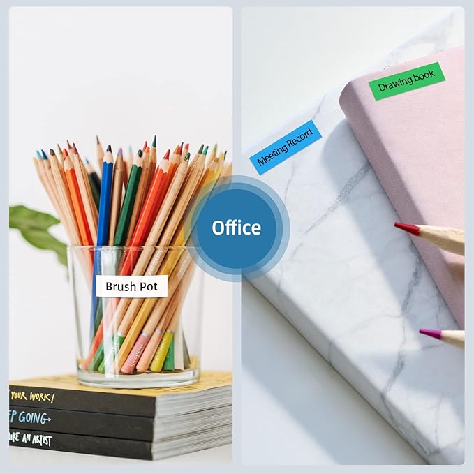 6-Pack Replacement for Brother P Touch M Tape M-K231 MK231 M-K131 MK431 MK531 MK631 MK731 12mm 0.47Inch Compatible with Brother PT-M95 PT-90 PT- PT-65 PT-70 PT-85 Label Makers