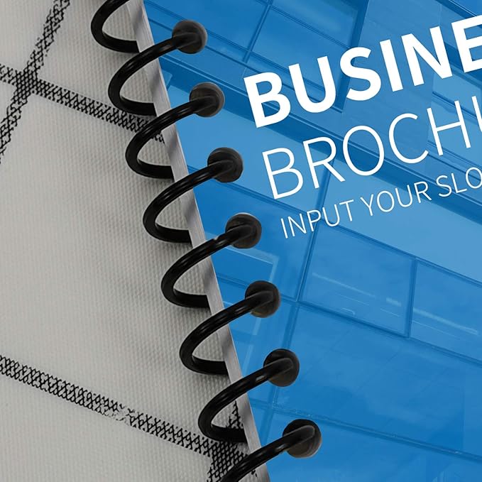 Rayson 14.3mm Plastic Spiral Coil Binding 3:1 Pitch, 9/16inch, 115 Sheets Capacity Black Coil Binding Spines - Versatile for Office and Educational Tasks, Pack of 100