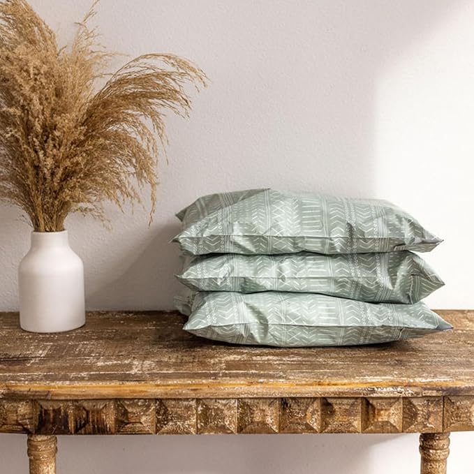 Poly Mailers 14.5x19 Inch 50 Pack Extra-Large Shipping Bags | Strong Thick Mailing Envelopes | Self- Adhesive | Waterproof & Tear Proof | Small Business Packaging for Clothing - Boho Sage Green