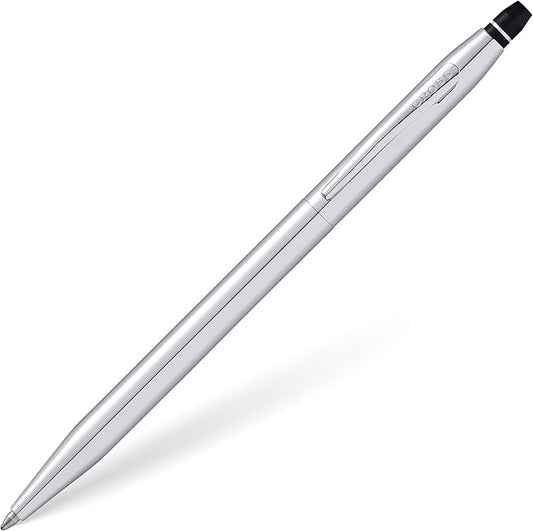 Cross Click Refillable Ballpoint Pen Presented in a Everyday Gift Box - Medium Point, Black Ink, Chrome
