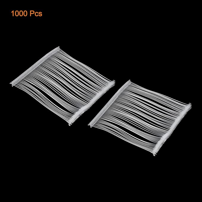 MECCANIXITY Standard Tagging Fasteners,Plastic Regular,Standard Label Gun Price Tagging Barbs for Garment Price Tag Label Tagging Barbs 100mm/4 Inch,Pack of 1000 Transparent