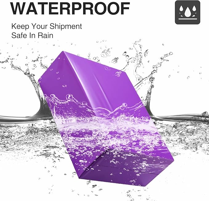 UCGOU Poly Mailers 14.5x19 Inch Purple 100 Pack Large Shipping Bags #7 Strong Thick Mailing Envelopes Self Sealing Adhesive Waterproof and Tear Proof Boutique Packaging Postal for Clothing