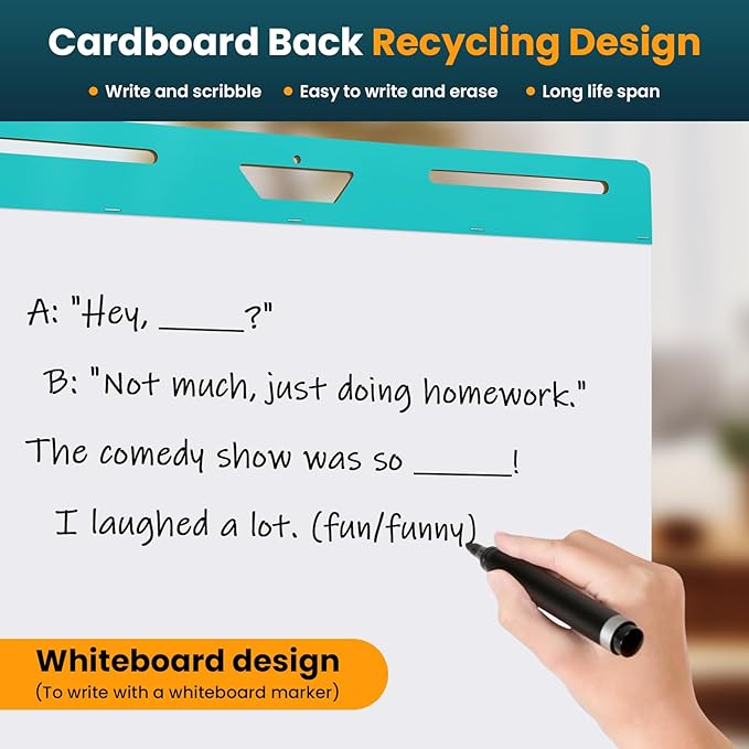 OLenyer Super Sticky Easel Pad, 25x 30IN, Large Self Stick Flip Chart Paper for Office School Classroom Supplies, 30 Sheets/Pad, 10 Pads/Pack, White