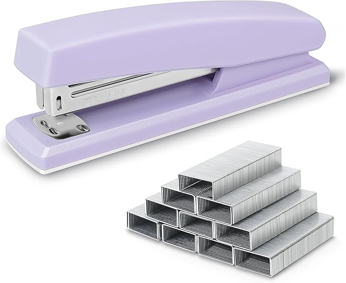 Desktop Stapler with 1000 Staples, Office Stapler, 25 Sheet Capacity