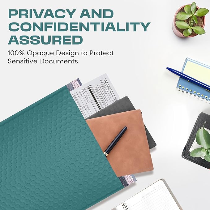 Green Extra Large Poly Bubble Mailers 14.25x20 inch #7 | Self Seal Large Padded Envelopes | Air Cushioned Bubble Mailer | Usable Size 14.25x19 Lightweight Mailing Shipping Bags| 100 Pack Bulk