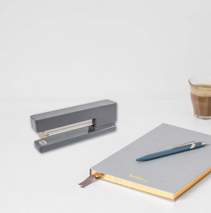 JAM PAPER Modern Desk Stapler - Gray - Sold Individually