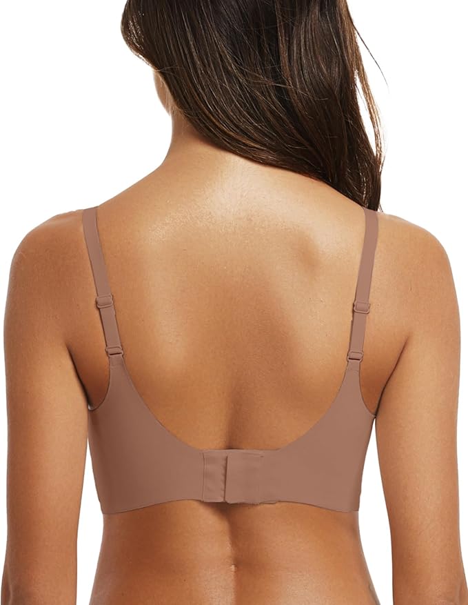 OEAK Womens Wireless Bras Comfortable Push Up Bra No Underwire Bra Full Support Lift Bralette Everyday Seamless Tshirt Bras