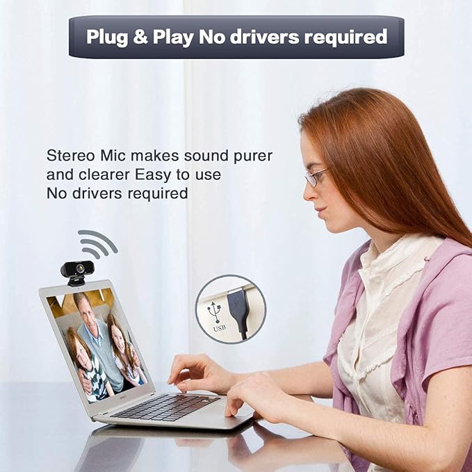 Webcam 1080p HD Computer Switch 2 Camera - Microphone Laptop USB PC Webcam with Tripod Stand, 110 Degree Live Streaming Widescreen Recording Pro Video Web Camera for Calling, Conferencing