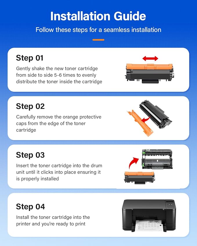 TN760 Black Toner Cartridge 2-Pack Compatible Replacement for Brother TN-760 TN730 MFC-L2710DW MFC-L2750DW HL-L2350DW DCP-L2550DW HL-L2395DW HL-L2370DW HL-L2325DW HL-L2390DW MFC-L2690DW Laser Printer