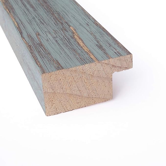 Amanti Art Natural Cork Board for Wall, 18x26 Vision Board with Blue Wood Frame, Medium Corkboard Office Decor for Home Organization, Rustic Farmhouse Corkboard Pinboard to display items for home